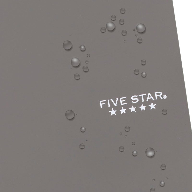 Five Star Spiral Notebook, 1 Subject, College Ruled Paper, Personal Size, 4-3/8" x 7", 80 Sheets, Fights Ink Bleed, Water Resistant Cover, Gray (450048AA3-ECM) - Image 5